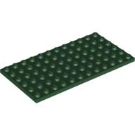 Lego destička 6x12, tmavě zelená (4264818)